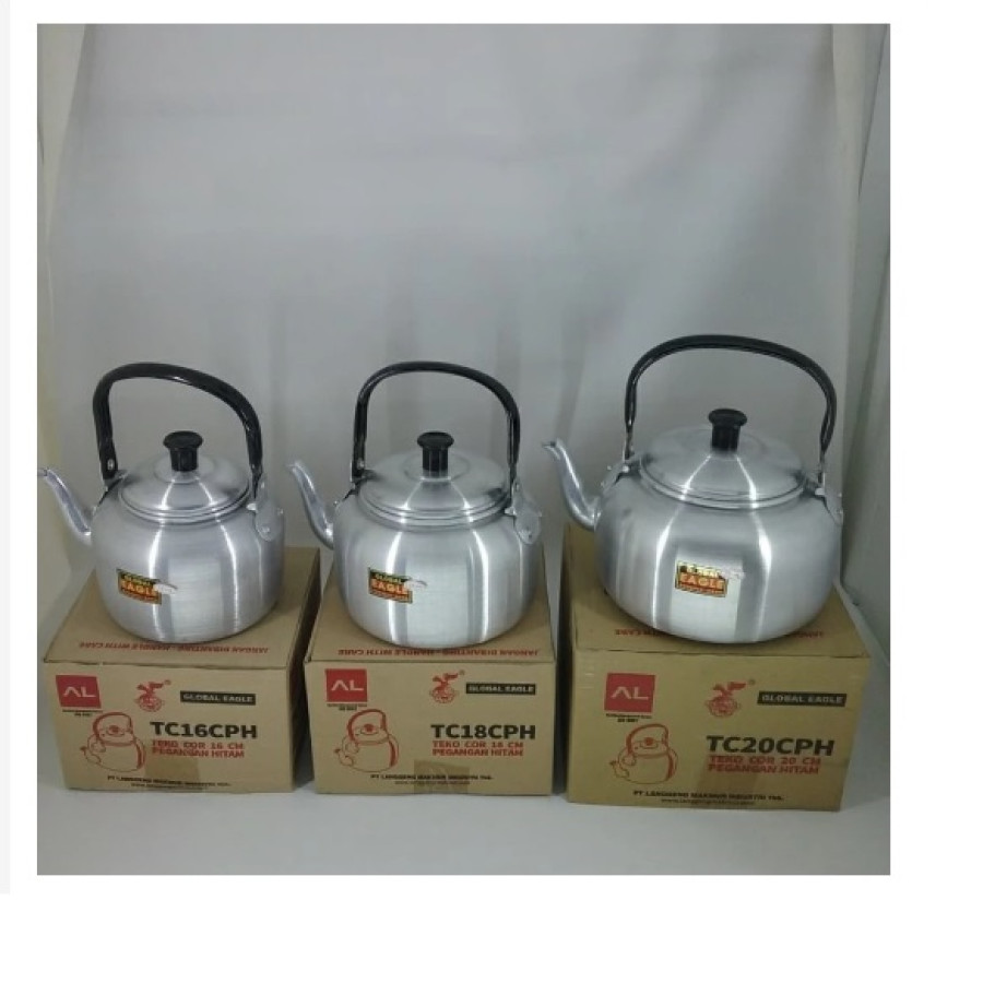 Teko/ceret/ Kettel Masak Air 20 cm Minum Ceret Alumunium Global Eagle - depan