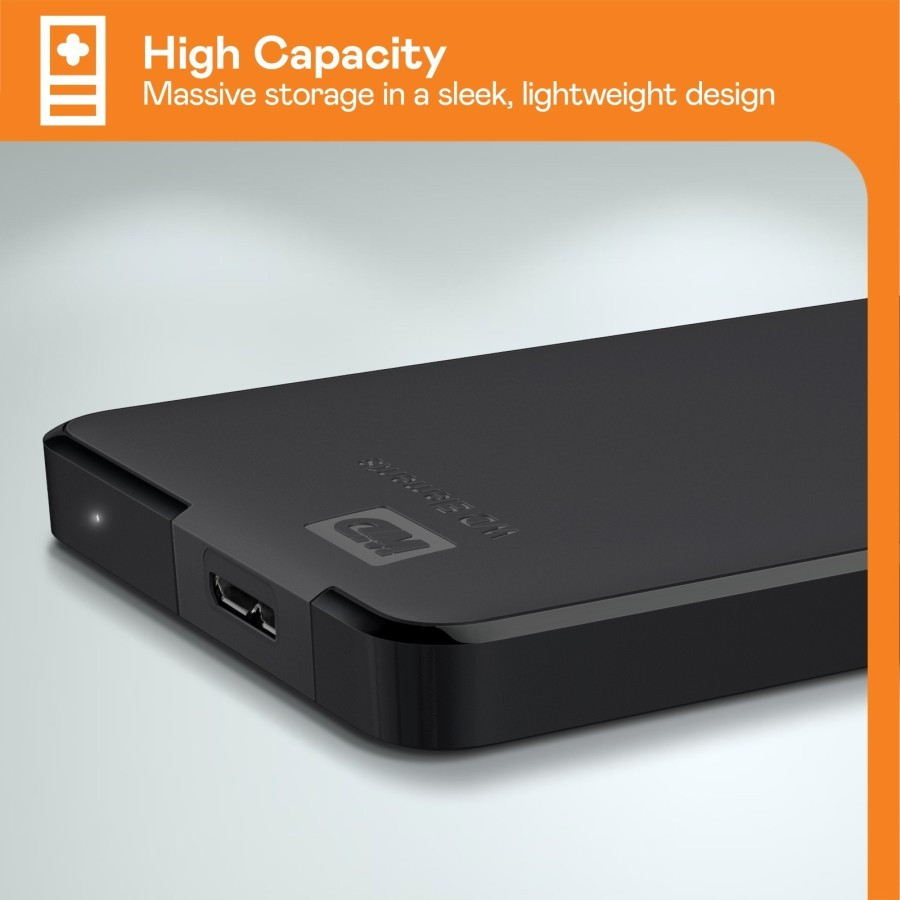 Hardisk External WD ELement 2TB 2,5 Inchi - samping