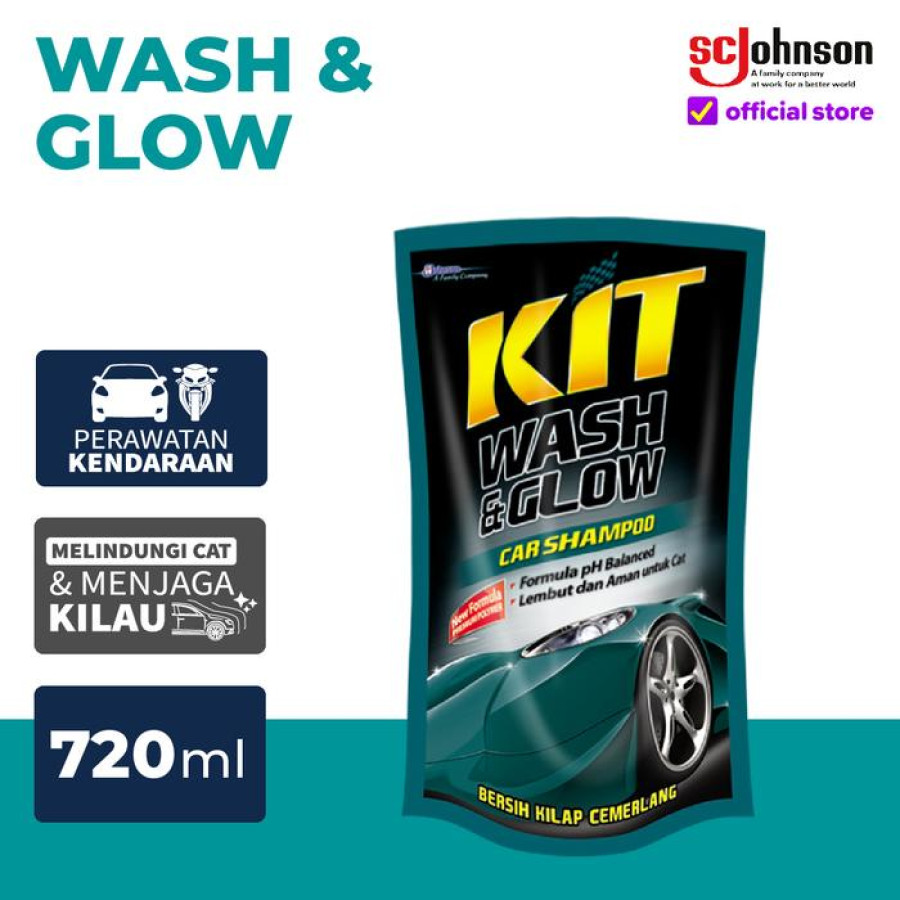 KIT Wash & Glow 720ml – Sabun Cuci Mobil - Car Care Products - 720ml - detail