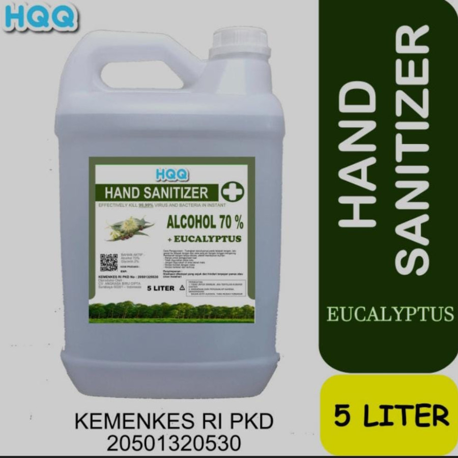 Hand sanitizer alcohol 70% HQQ (5ltr)