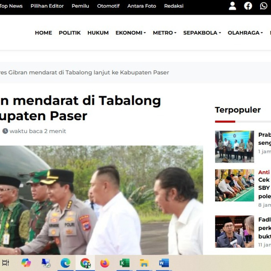 Publikasi di 10 Media Online
