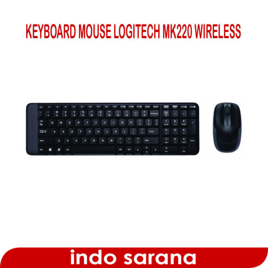 Logitech MK220 Wireless Keyboard Mouse Combo - depan