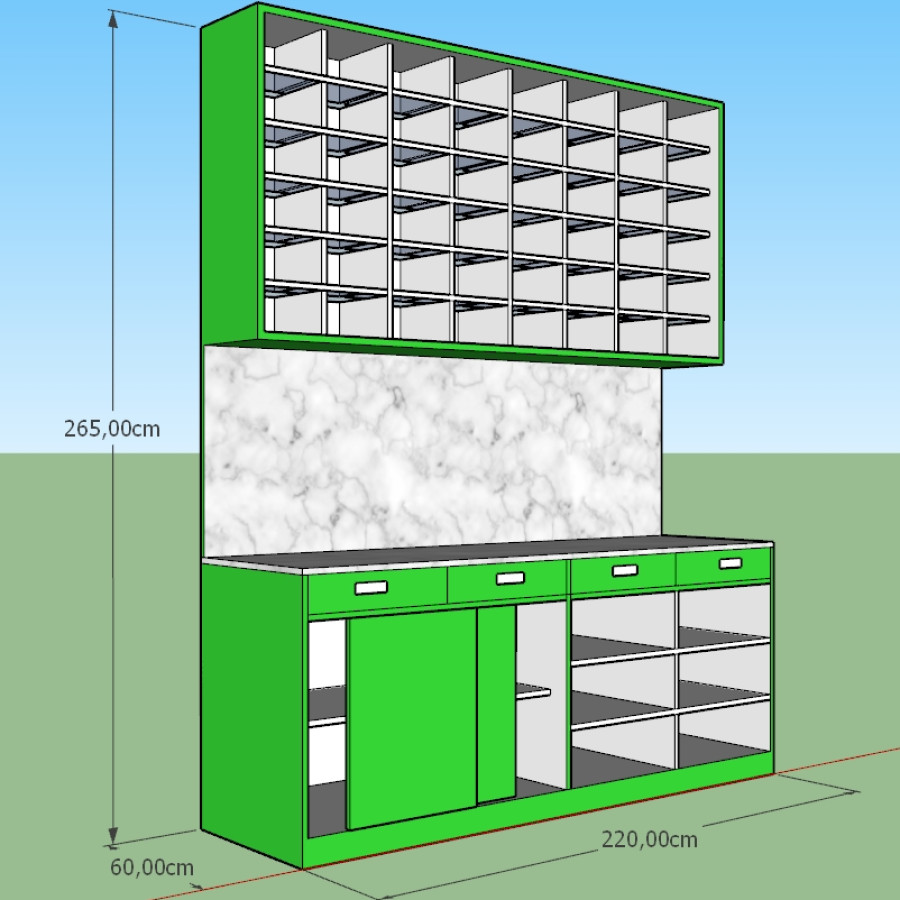 Rak Apotek - samping