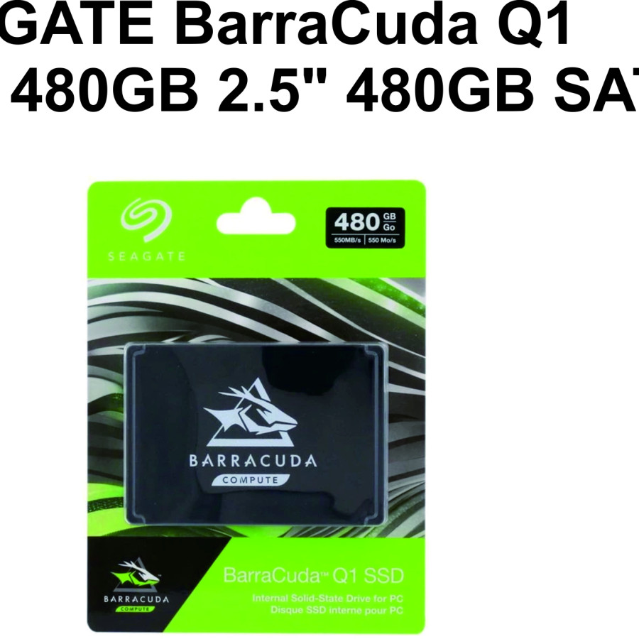 SEAGATE BarraCuda Q1  SSD 480GB 2.5" 480GB SATA III - depan