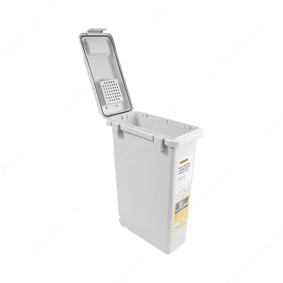 Tempat Sampah Krisbow 25 Liter Mix & Match Conneting - samping