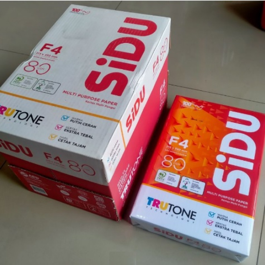 Kertas HVS F4 Folio 80 gsm Sinar Dunia - utama