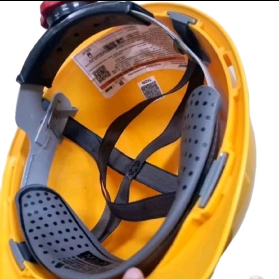 Helm safety fastrack merk Msa Lokal model V-Grad - samping