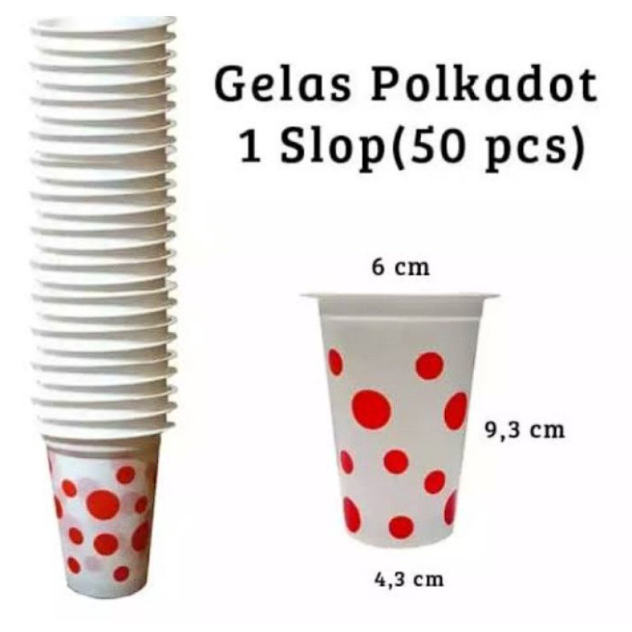 Gelas Polkadot 200 ml