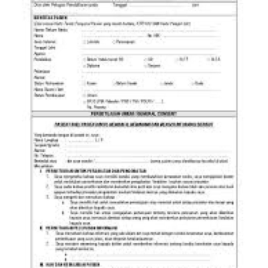 Cetak Pengkajian Data Umum Pasien (Bolak Balik) - depan