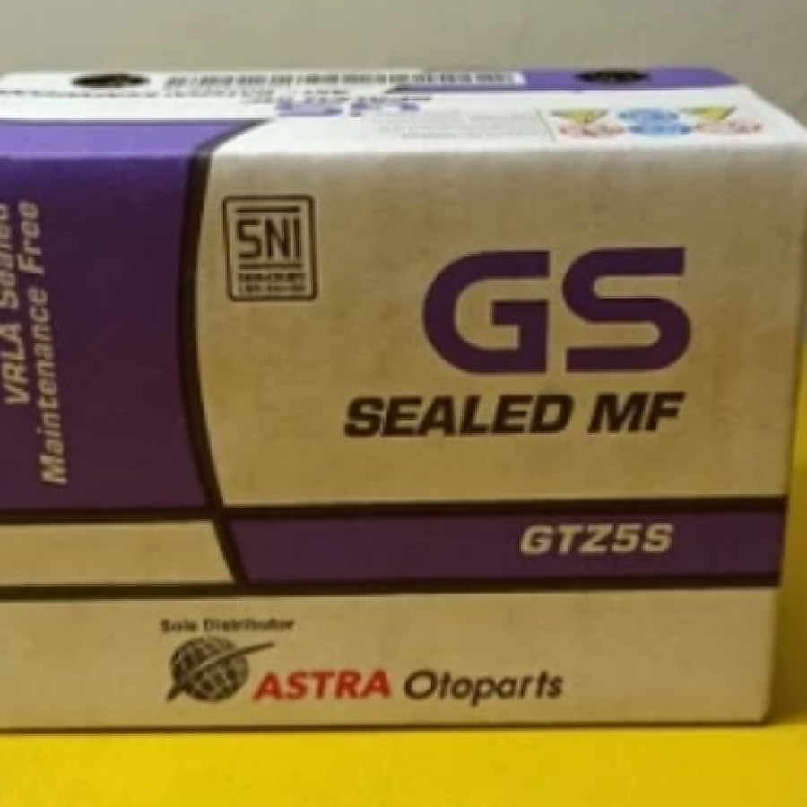Aki Motor  GTZ5S/MTZ5S GS MF Aki Kering - depan