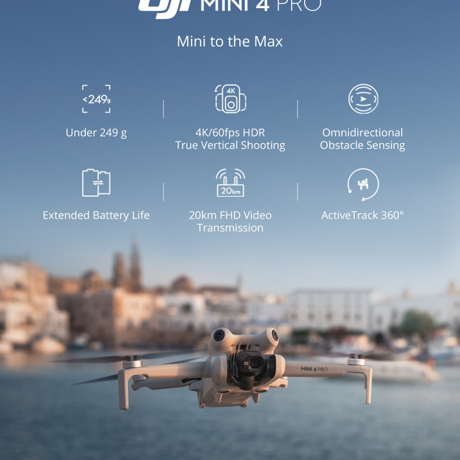 1 Set Drone DJI Mini 4 Pro (DJI RC-2) & Microphone System - detail