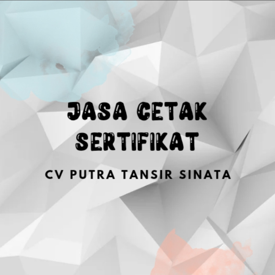 JASA CETAK SERTIFIKAT