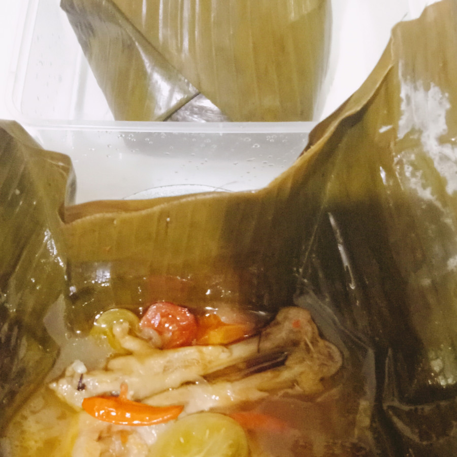 Nasi Garang Asem Ayam - detail