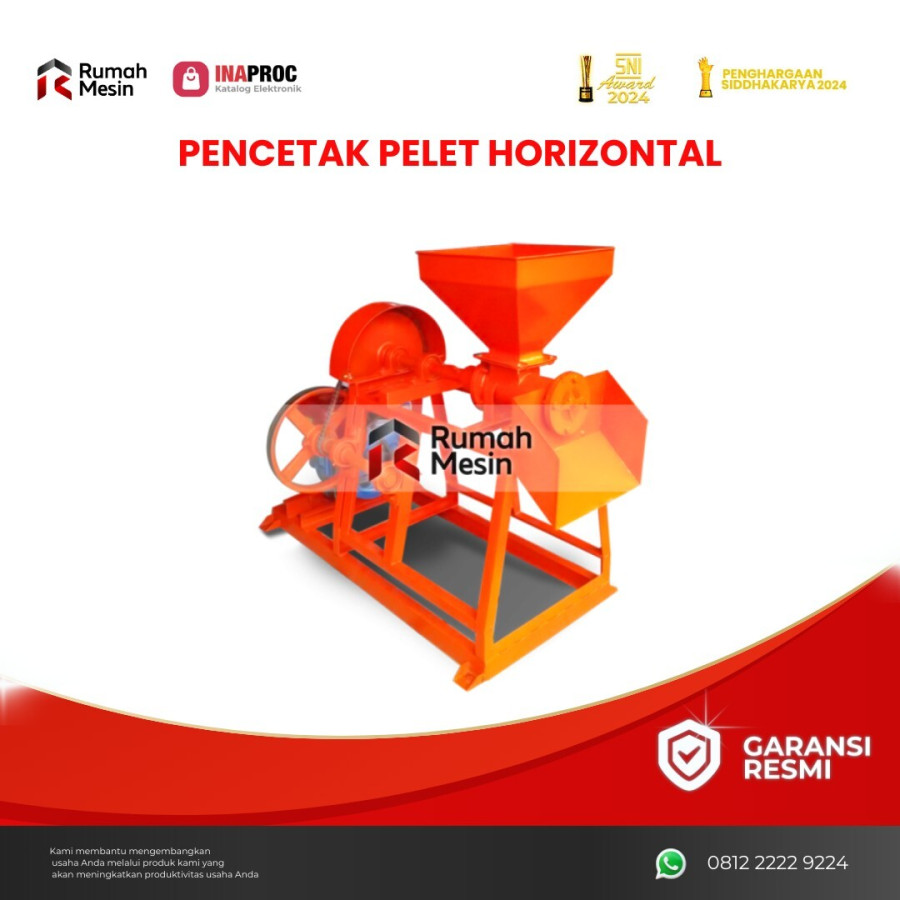 Pencetak Pelet Horizontal - depan