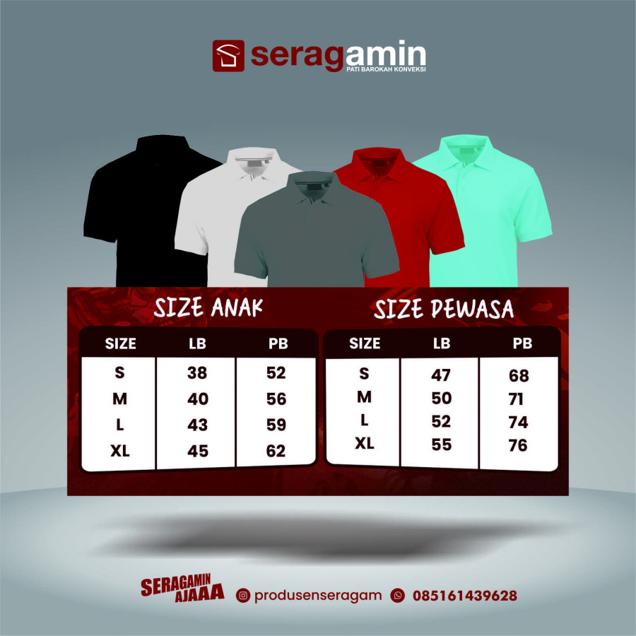 Polo tshirt custom - samping