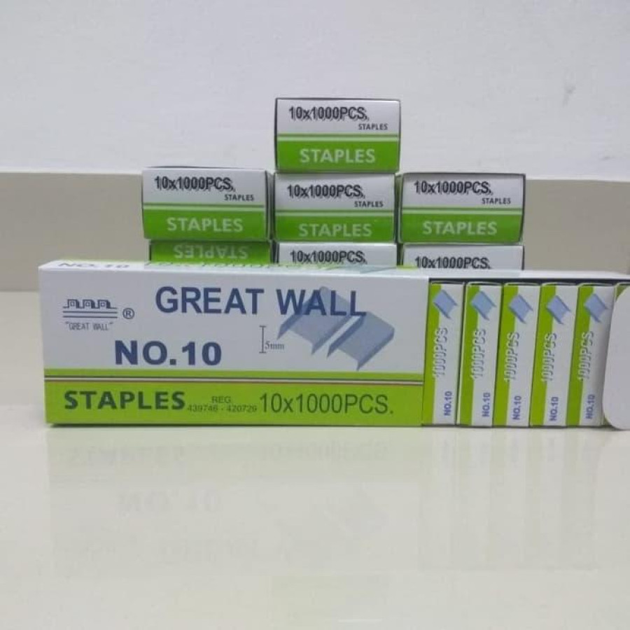 Isi Staples Merek Great Wall No. 10