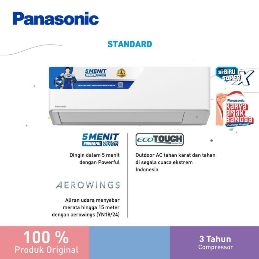 AC Split 2PK Panasonic - depan