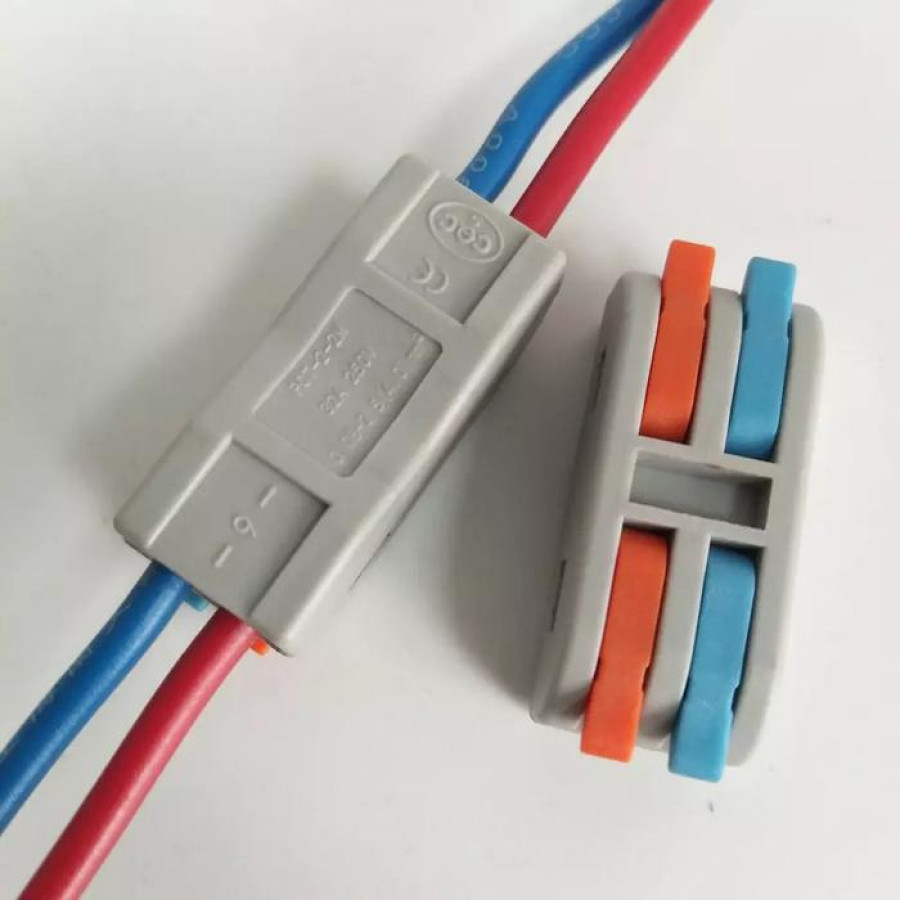 Sambungan kabel wago 2P (isi 20) - depan