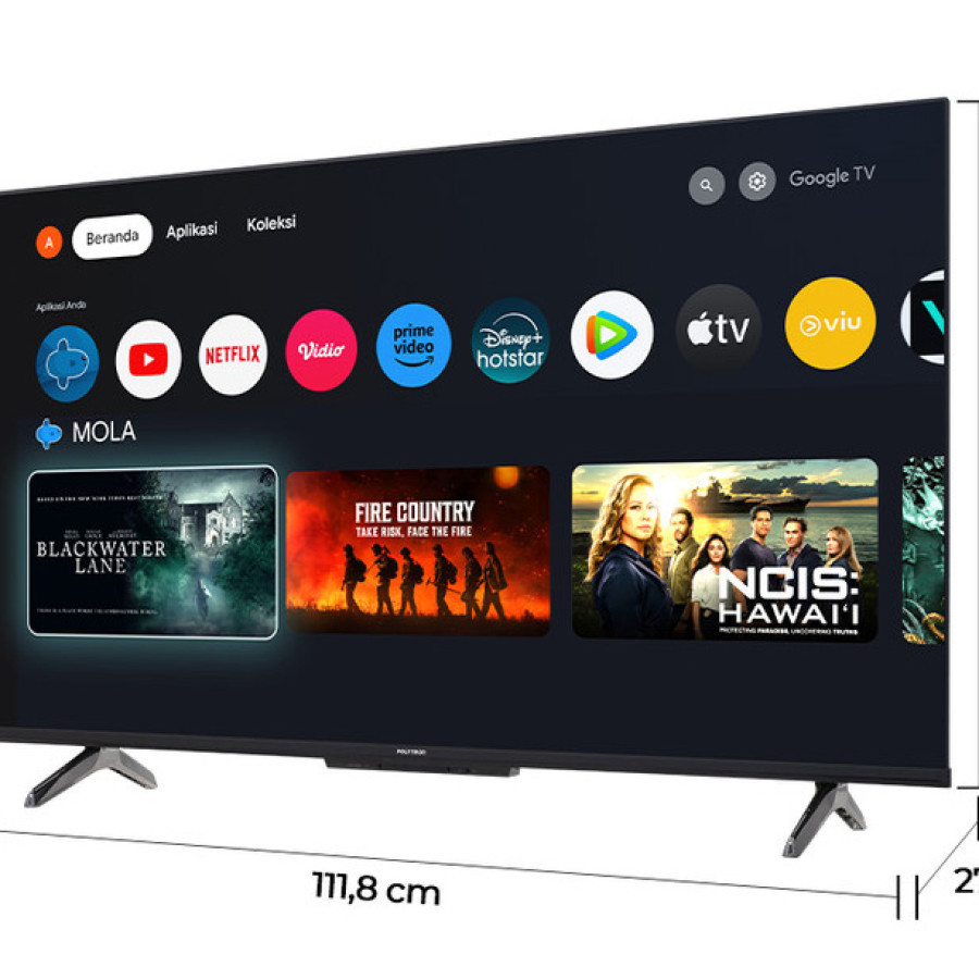 Smart Google TV 50 Inch Polytron PLD 50UG5959 - depan
