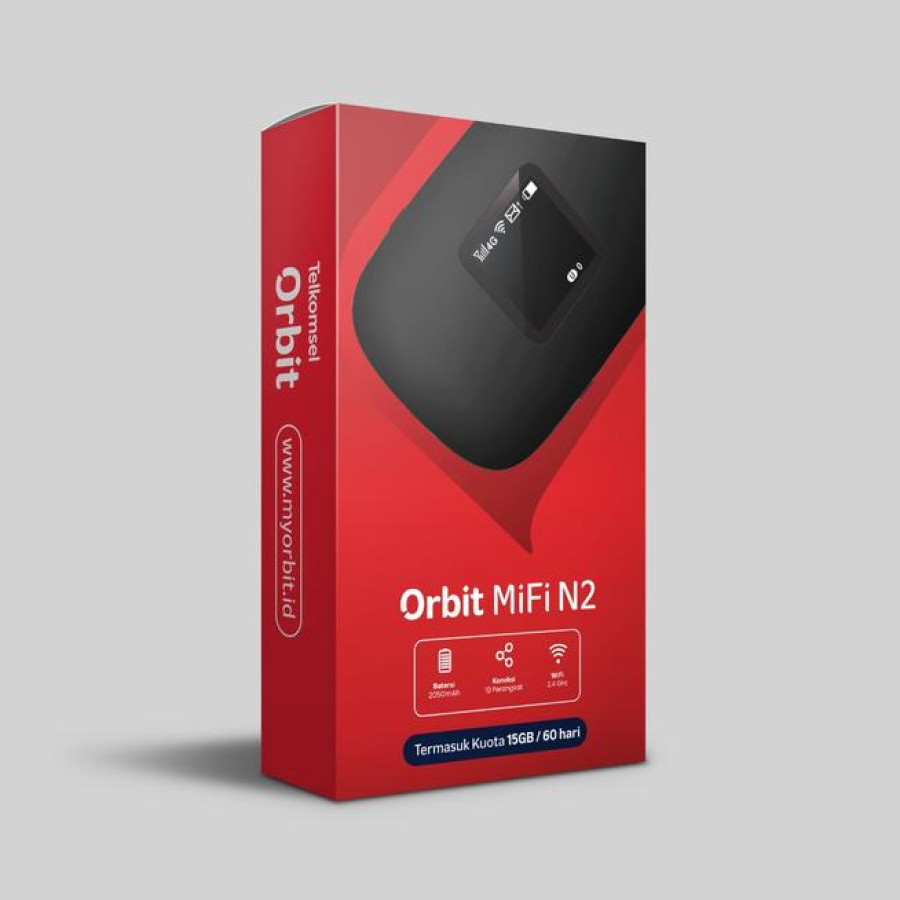 Telkomsel Orbit Mifi M22-N2 Portable Modem Wifi 4G - samping