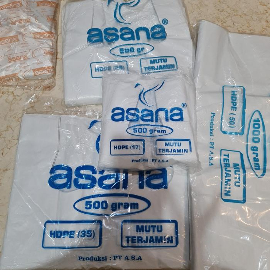 kantong plastik Custom HD Medium Putih - samping