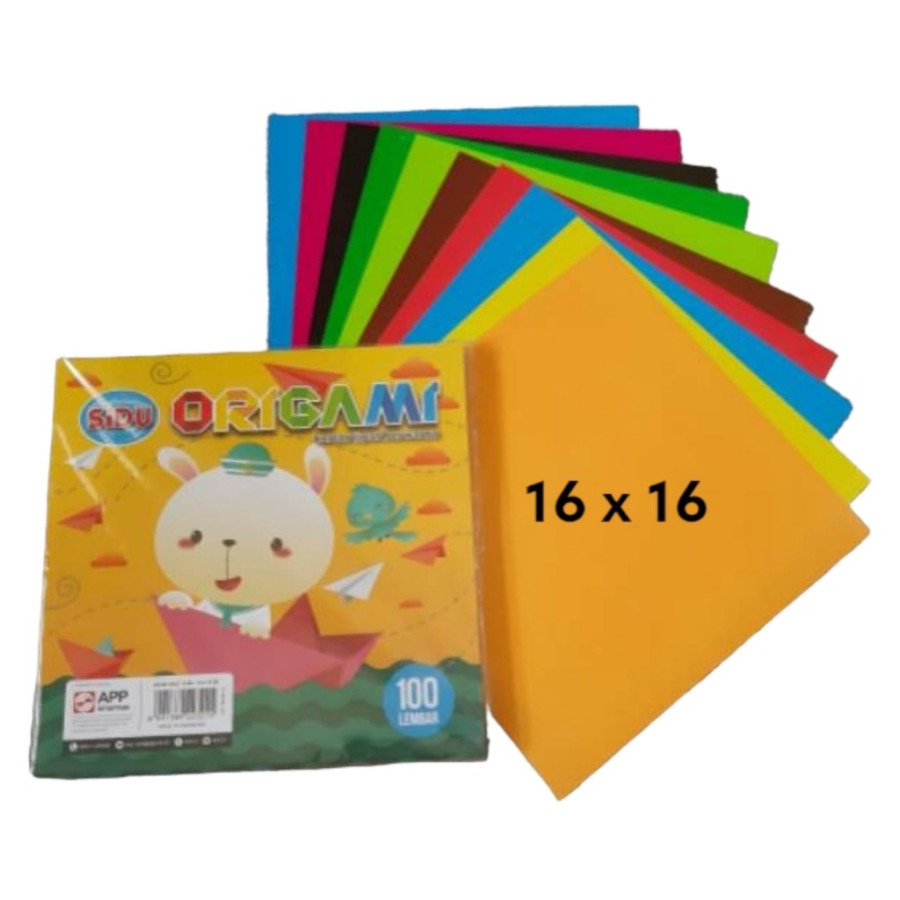 Kertas Origami Uk. 16 x 16 Cm, Isi: 100 lembar