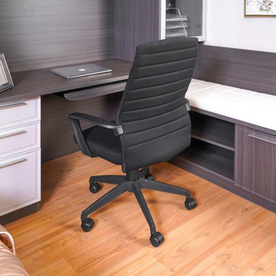 INFORMA LIVERPOOL KURSI KANTOR SANDARAN TINGGI - HITAM - samping