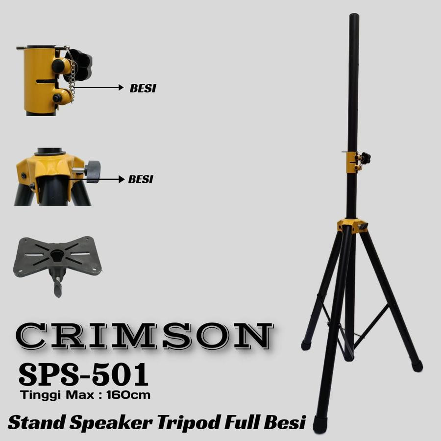 Stand Speaker Tripod Full besi Crimson SPS 501