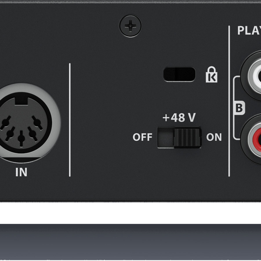 Behringer UMC204HD UMC204 HD Soundcard - samping
