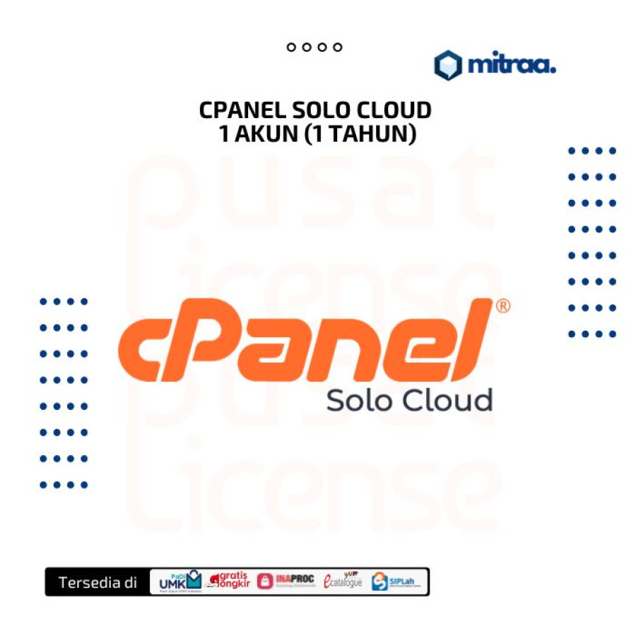 cpanel solo cloud 1 akun (1 tahun)