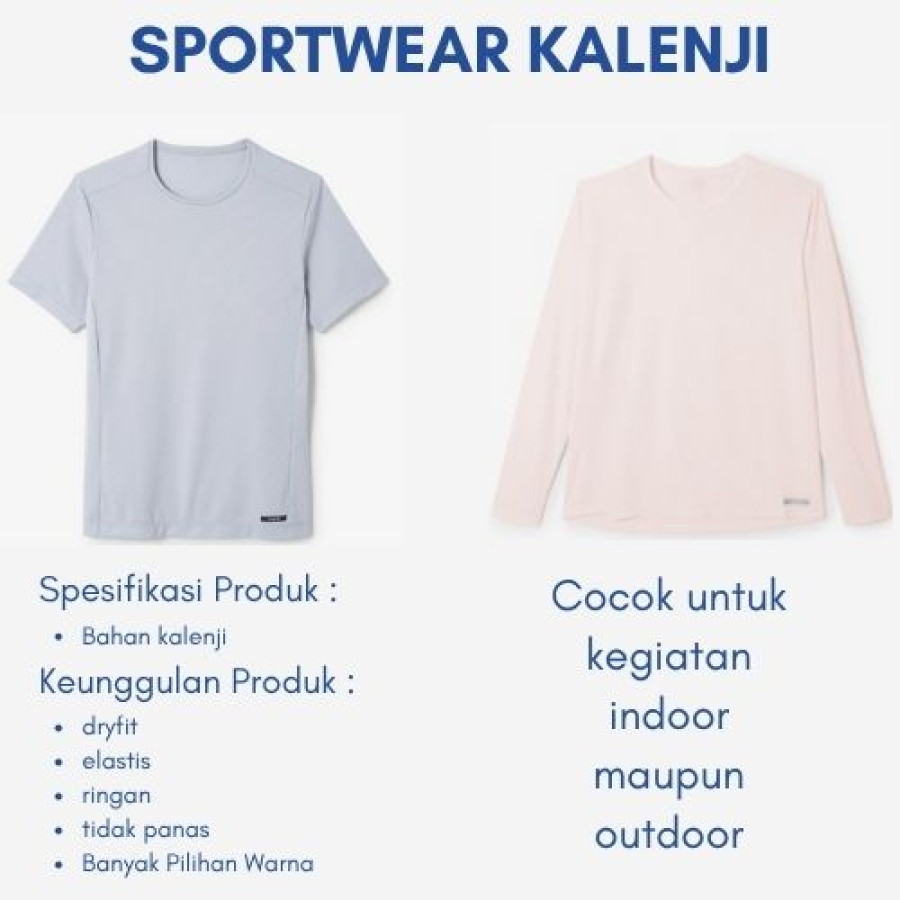 KAOS OLAH RAGA BAHAN KALENJI