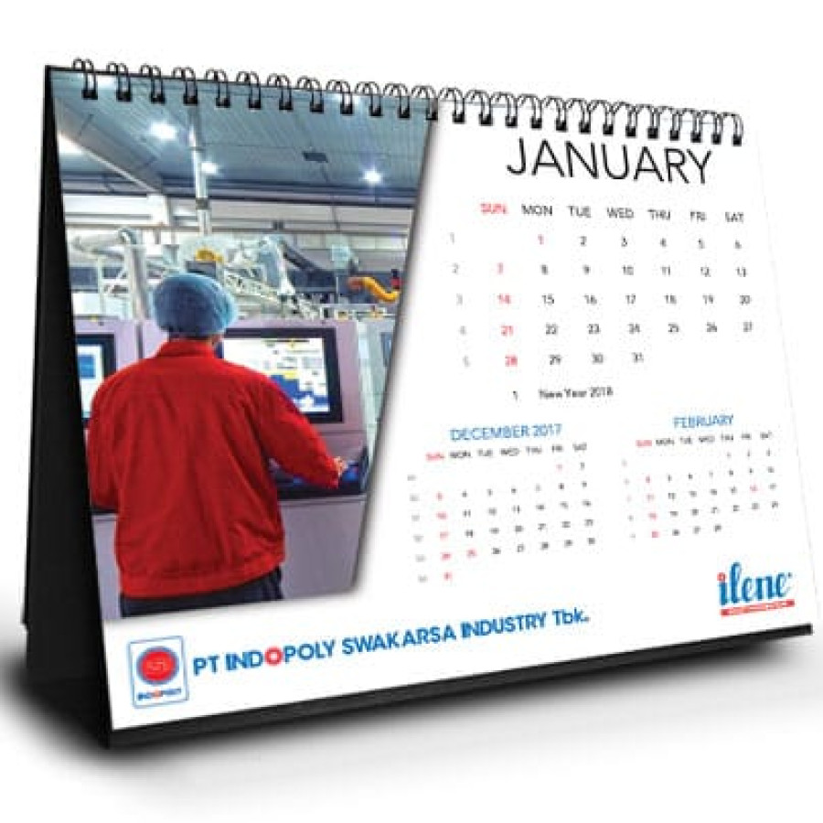 Kalender Duduk Custom - depan