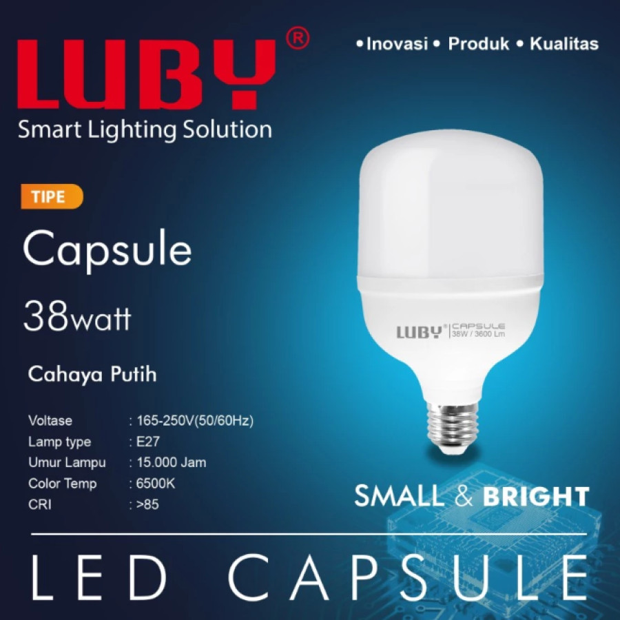 Lampu LED 38 Watt LUBY CAPSULE 38 Watt