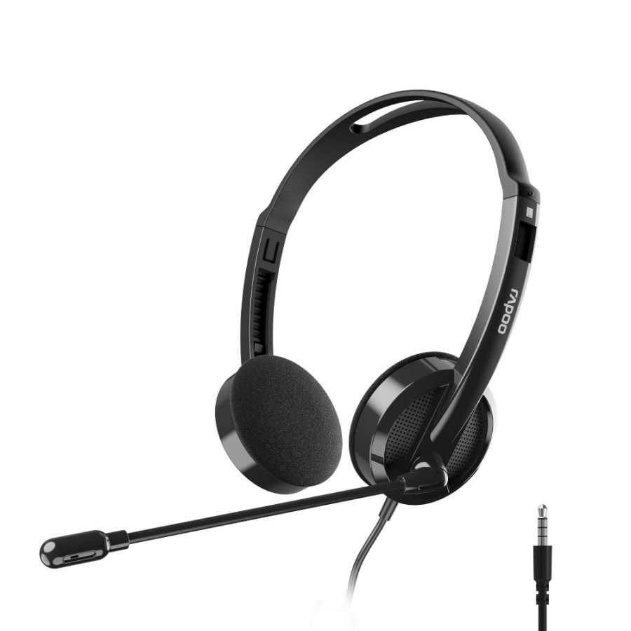 Rapoo H101 Wired Stereo Headphone, 3.5mm Jack