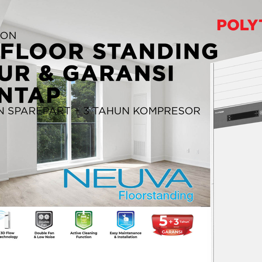 PENDINGIN RUANGAN 5 PK Tipe Floor Standing (Lantai) PSF 5032 POLYTRON - samping