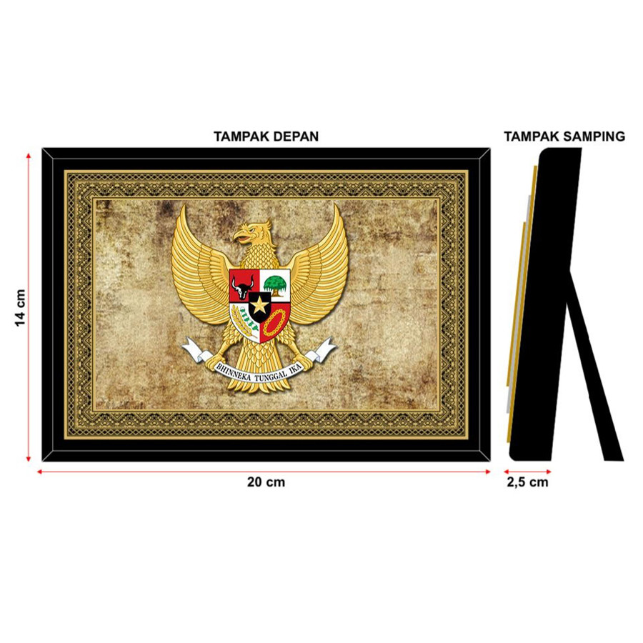 Souvenir Plakat Kayu/Kuningan