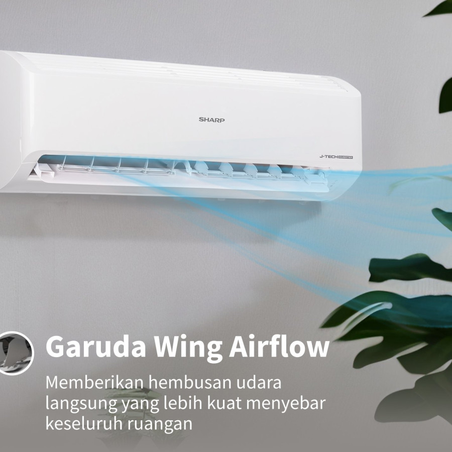 Air Conditioner SHARP - AH-X13BEY - 1.5PK Inverter Garuda Series - samping