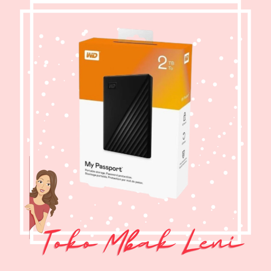 HDD Hardisk Eksternal External 2.5" USB 3.0 WD My Passport 2TB