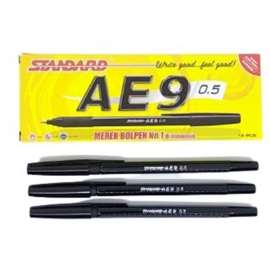 Ballpoint pulpen standard AE7 /AE9 per pack - depan