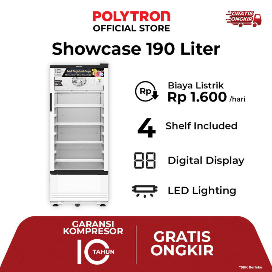 Showcase Polyron 190L 4 Rak