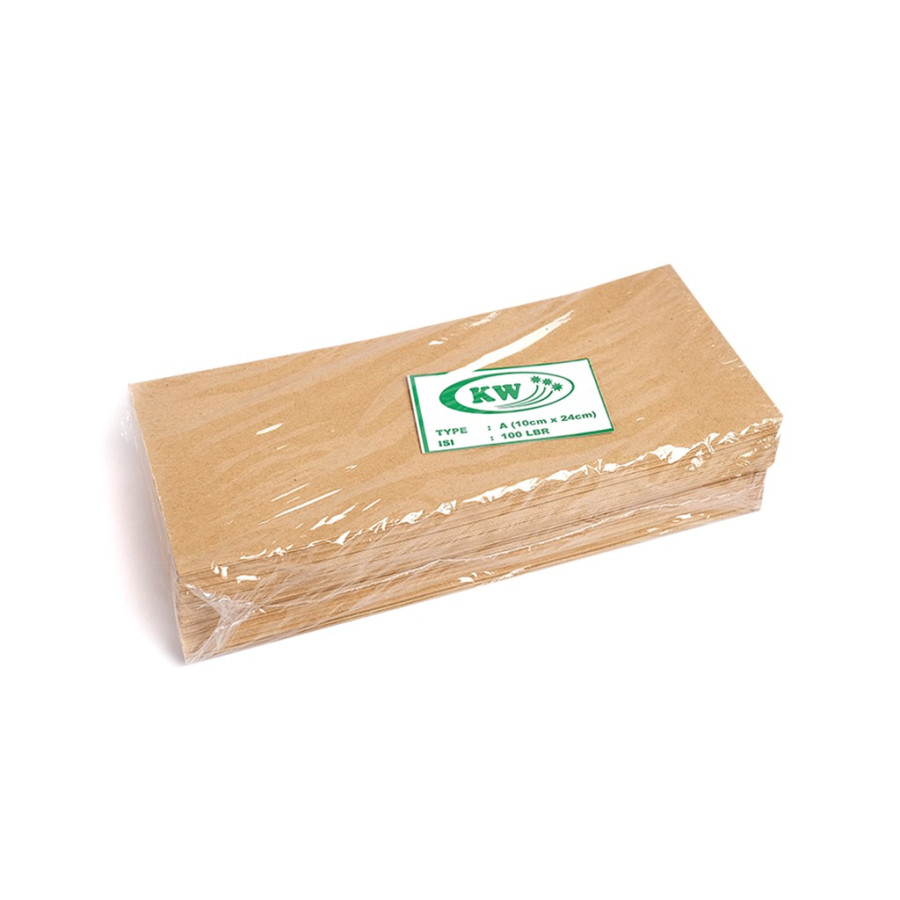 Amplop Coklat Kecil ukuran 12x28 cm