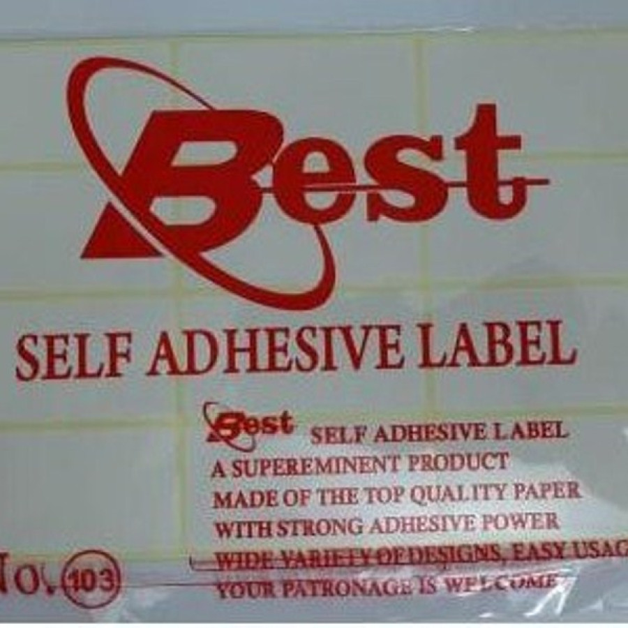 Kertas Label 103 Best
