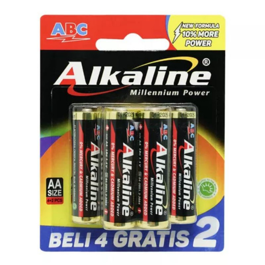 Baterai AA isi 6 pcs Alkaline
