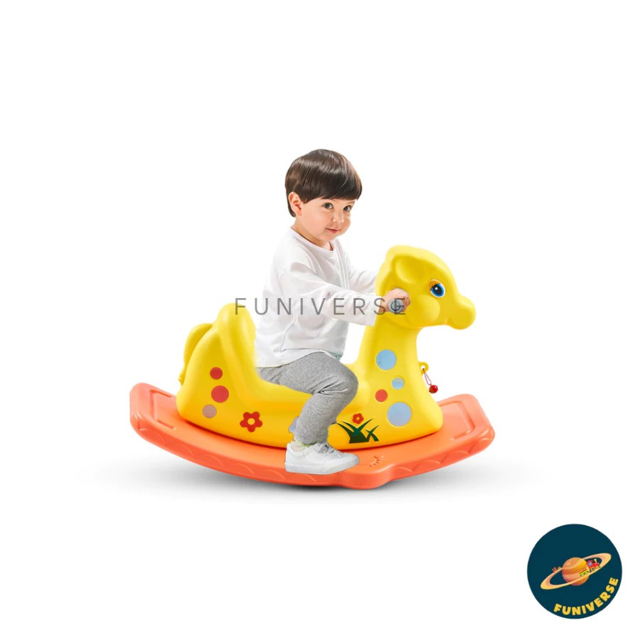 SET PERMAINAN* (Matras Puzzle Angka dan Huruf, Kuda Goyang, dan Perosotan ) - depan