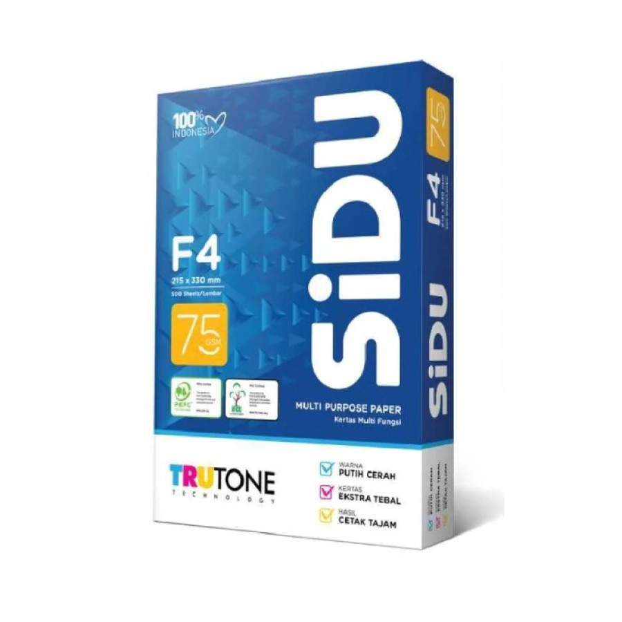Kertas HVS 75gr F4 SIDU