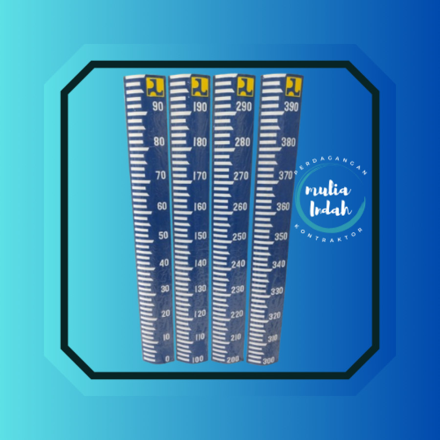 Peilschaal / Alat Ukur Air - 4 meter