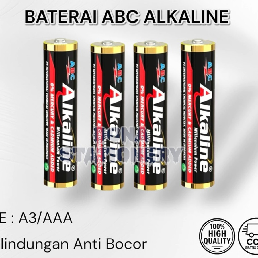 Baterai Alkaline AAA - depan