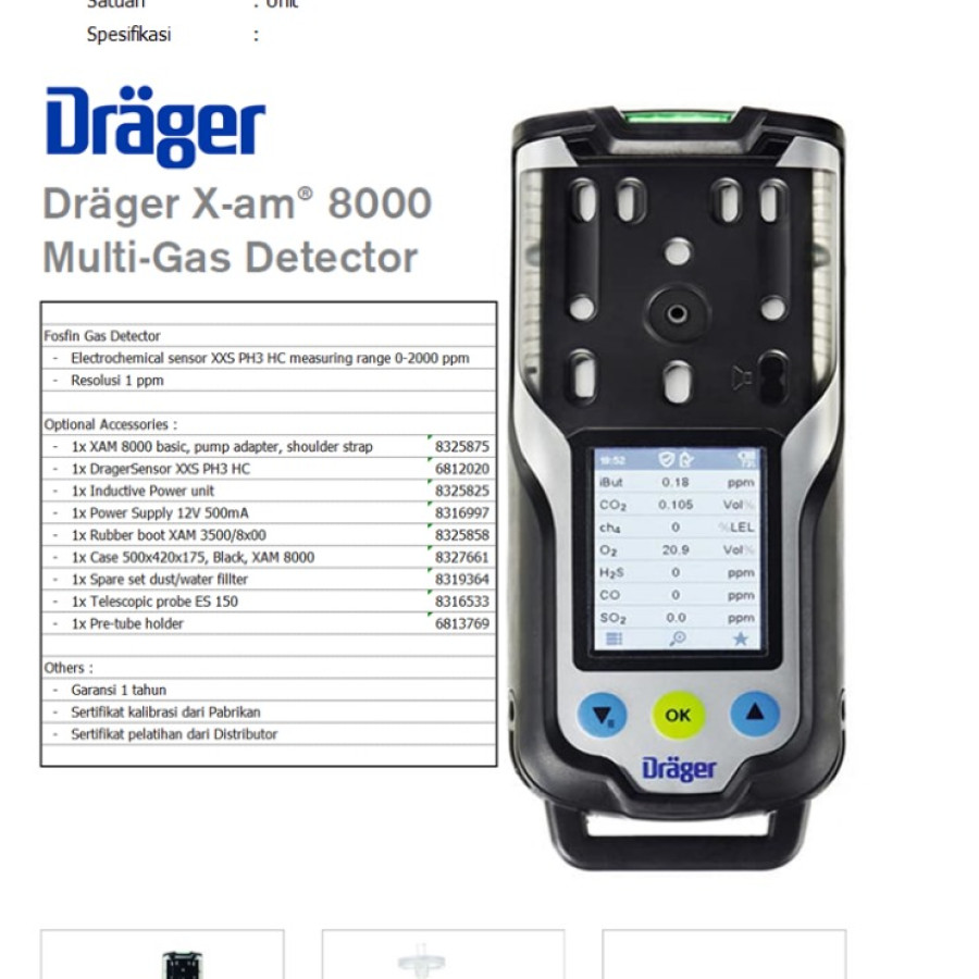 Multi Gas Detector X-am 8000 (Sensor PH3)