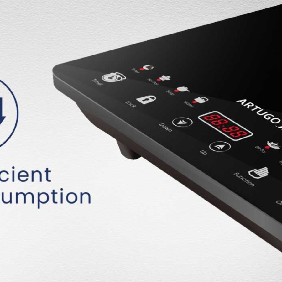 Kompor Listrik Artugo Induction Cooker CI 1355 EB - depan