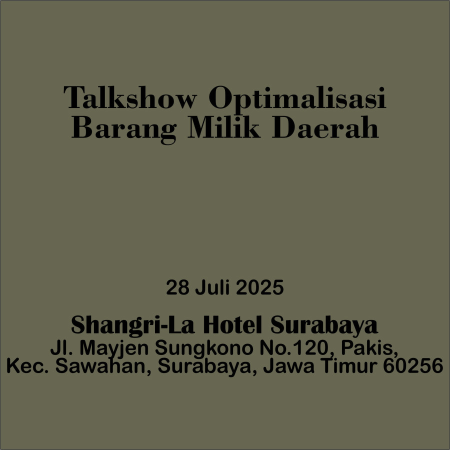 Talkshow Optimalisasi Barang Milik Daerah